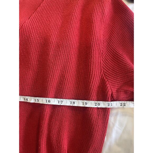 Vintage Eddie Bauer Button Fisherman Henley Chunky Cotton Sweater XLT - Picture 3 of 4